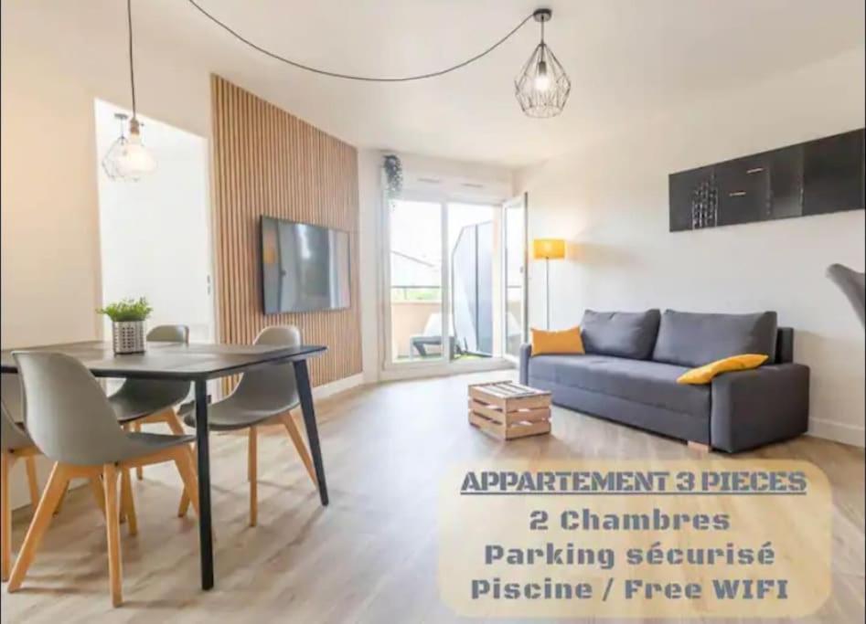 Appartement *T3*Toulouse Purpan+Parking+Piscine Extérieur photo